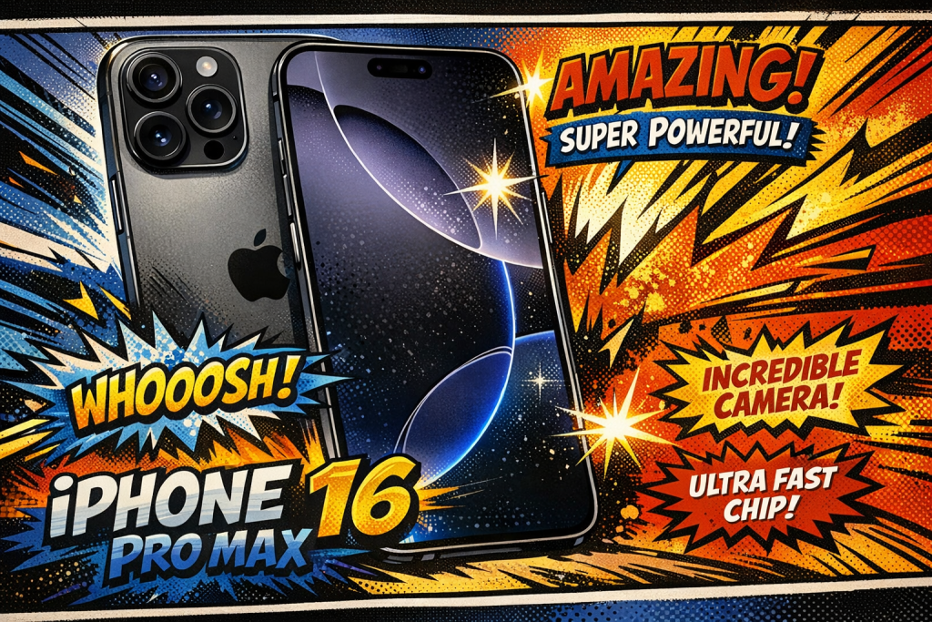 iPhone16 Pro Maxの背面トリプルカメラと前面ディスプレイを並べた本体デザインと外観構造